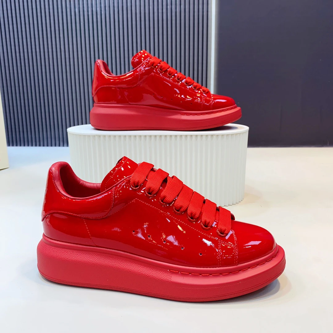

Top High Quality Womens Trendy Casual Shoes 34-46 Luxury Mens Real Leather Unisex Sneakers Designr Lovers Tide Shoes YN00549