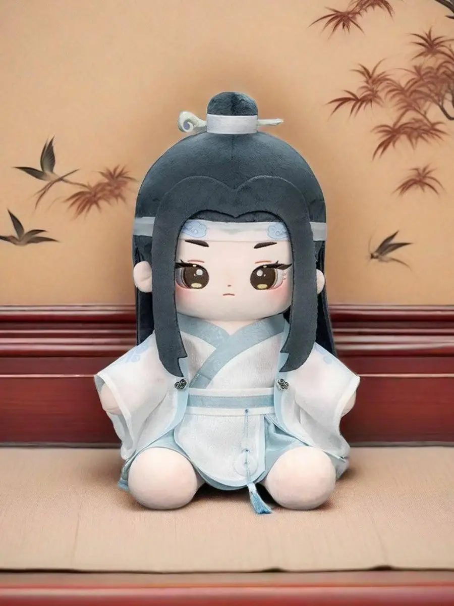 ブルーフォーゲットマシン人形-40cm-綿おもちゃ-フェスティバルギフト-シミュレーション人形-教師先駆者-中国文化玩具
