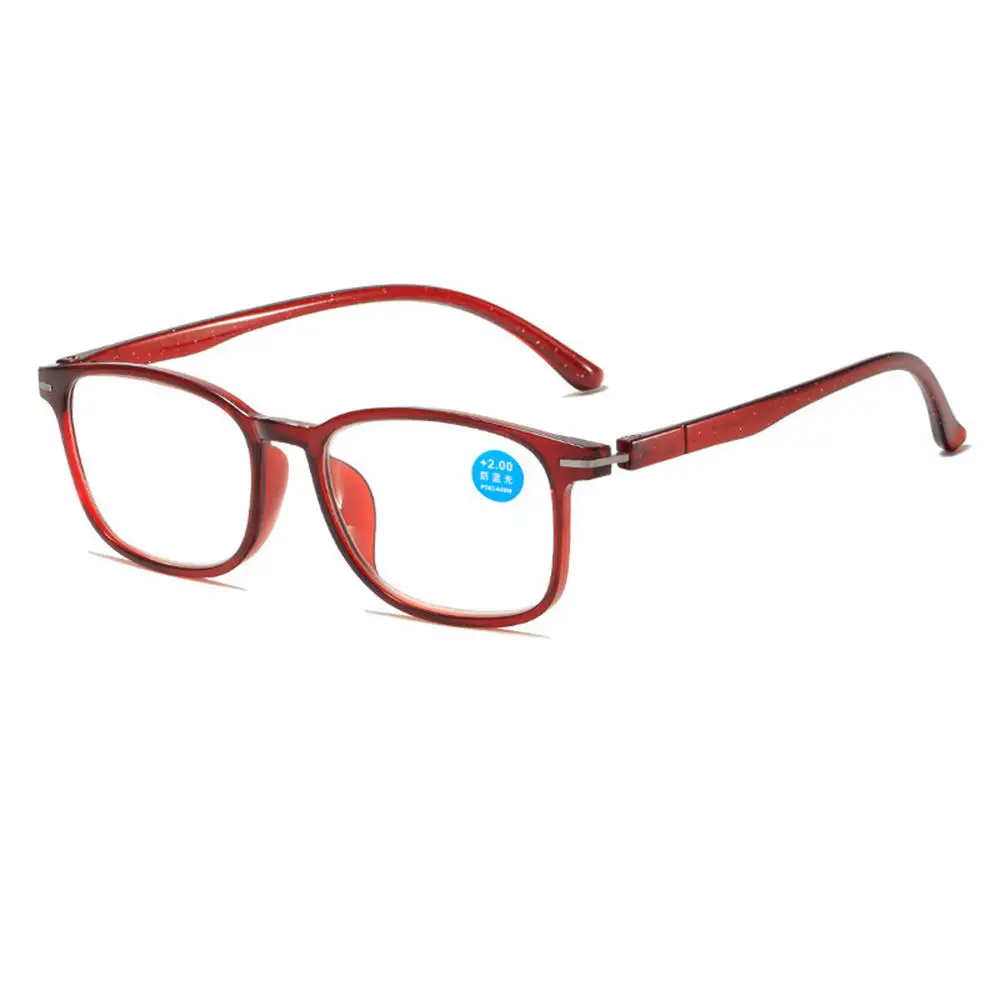 TR90 Reading Glasses Women Men Anti-blue Light Small Frame Purple Red Black Plus Presbyopic Eyeglasses +1.0+2.0+2.5+3.0+3.5+4.0