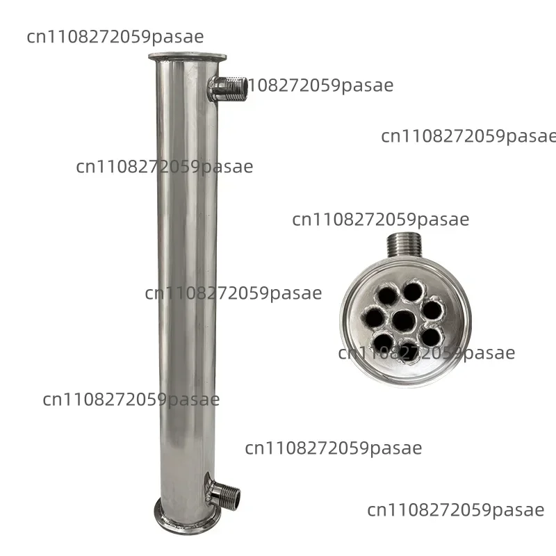 304 Stainless Steel Cooler Heat Exchanger Straight Tube Condenser Tube Heat Exchanger 2 Inch Custom
