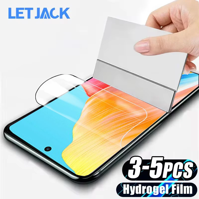 3-5Pcs HD Hydrogel Film For Oppo A98 A78 A58 A38 A18 A97 A77 A57 A17 A77S A57S AX5S K7 Screen Protectors For Oppo Reno 3 2 2Z 2F