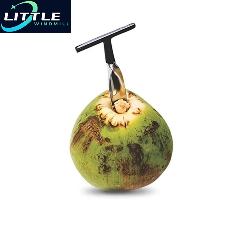Herramienta de abridor de coco, utensilios de acero inoxidable para frutas, accesorios de cocina