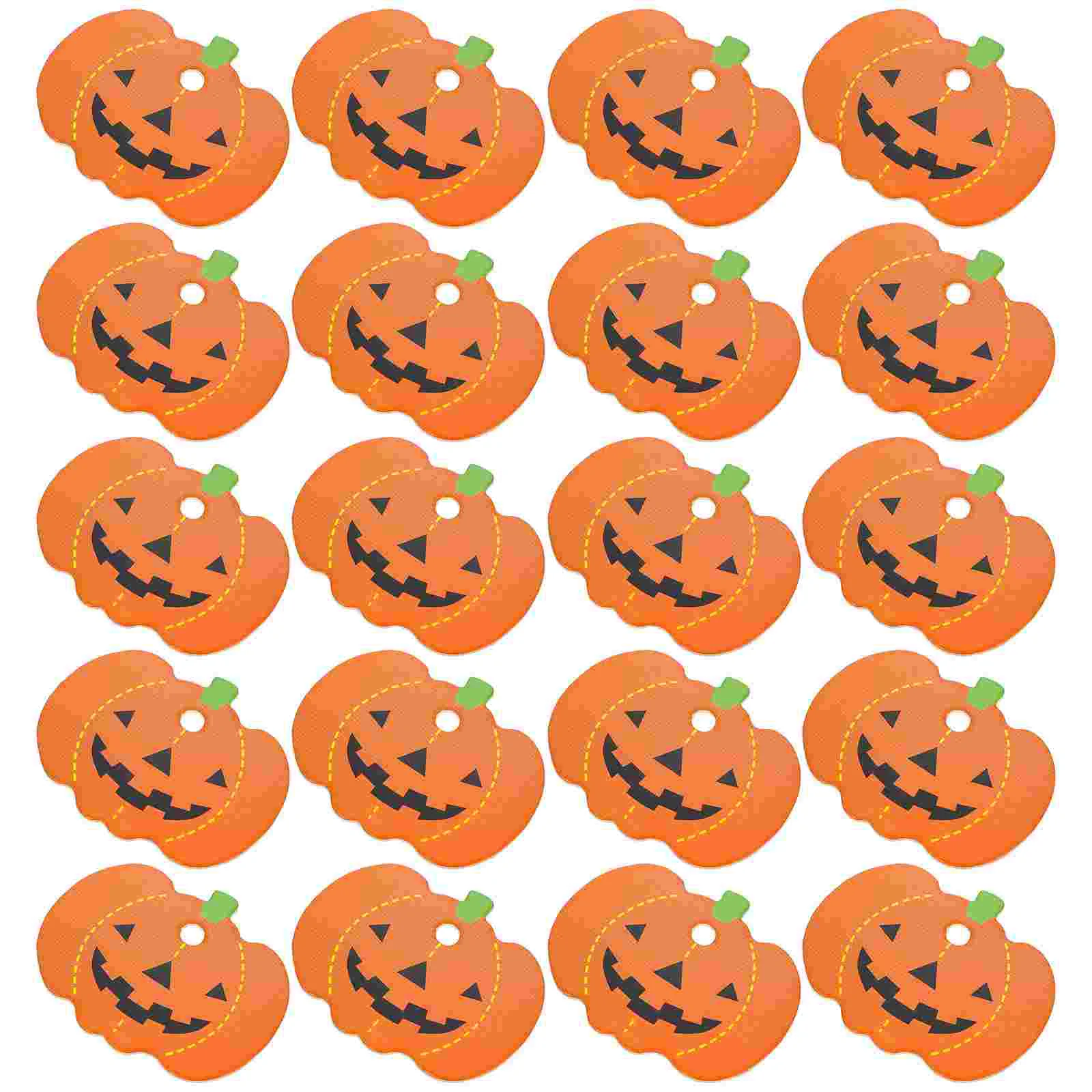 100 Pcs Accessories Pumpkin Label Pendant Gift Wrapping Hanging Tags Paper Shaped