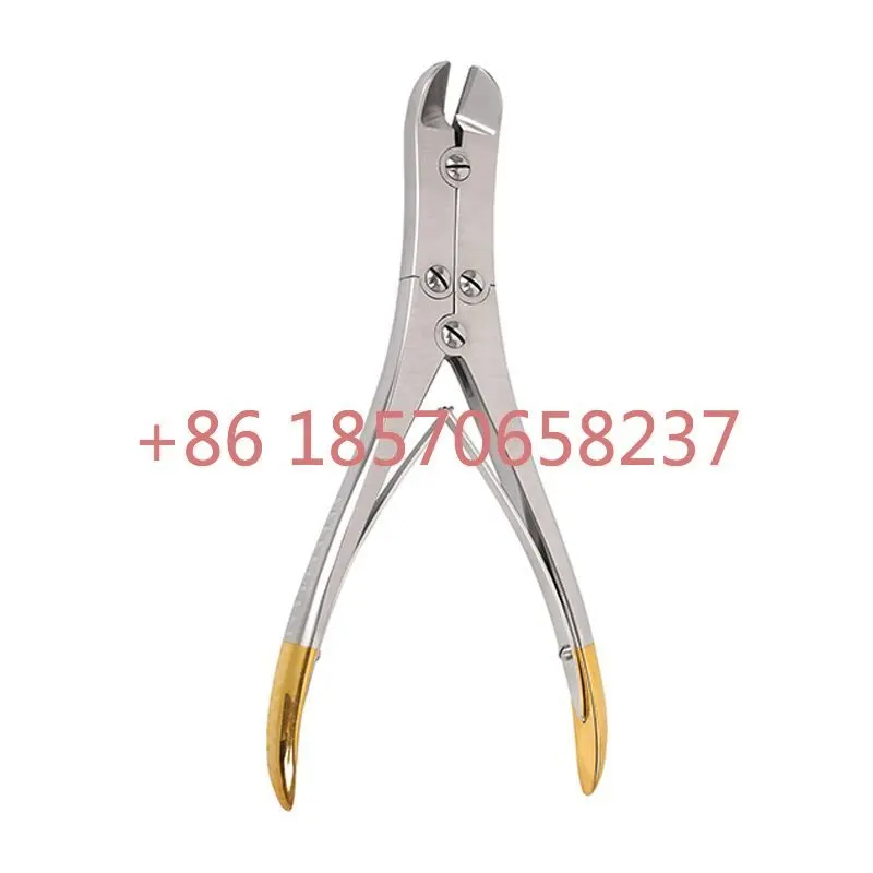 High Quality Stainless Steel Bone Shears Inlaid Slice Bevel Shears(Small) Q9-06