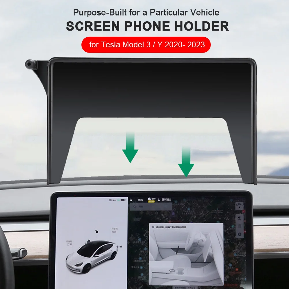 Supporto per telefono con schermo di controllo centrale per auto per Tesla Model 3 Model Y 2020 2021 2022 2023 supporto per scatola di