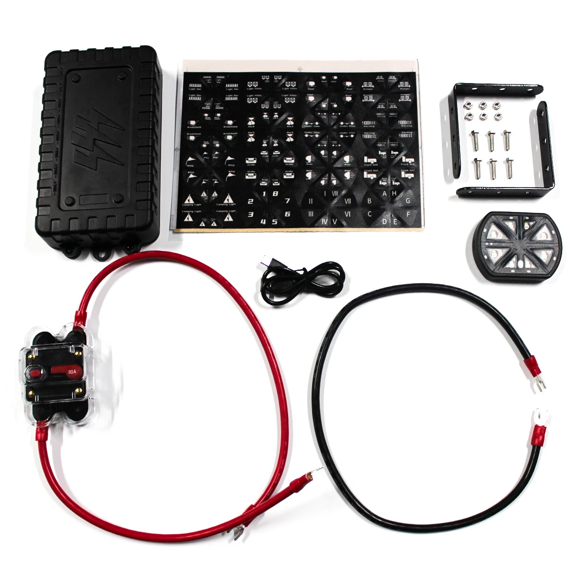 New Arrival Car Lights 8 Gang Control Switch Panel System Multi Switch For Car SUV UTV Caravan Truck Offroad Light 12V 80A
