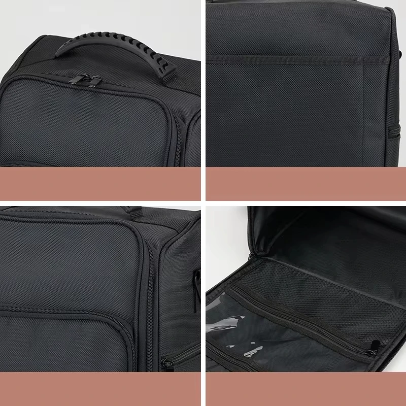 전문 여성용 메이크업 가방 세트 - 방수 PVC 화장품 보관 키트 미용 도구 정리 케이스