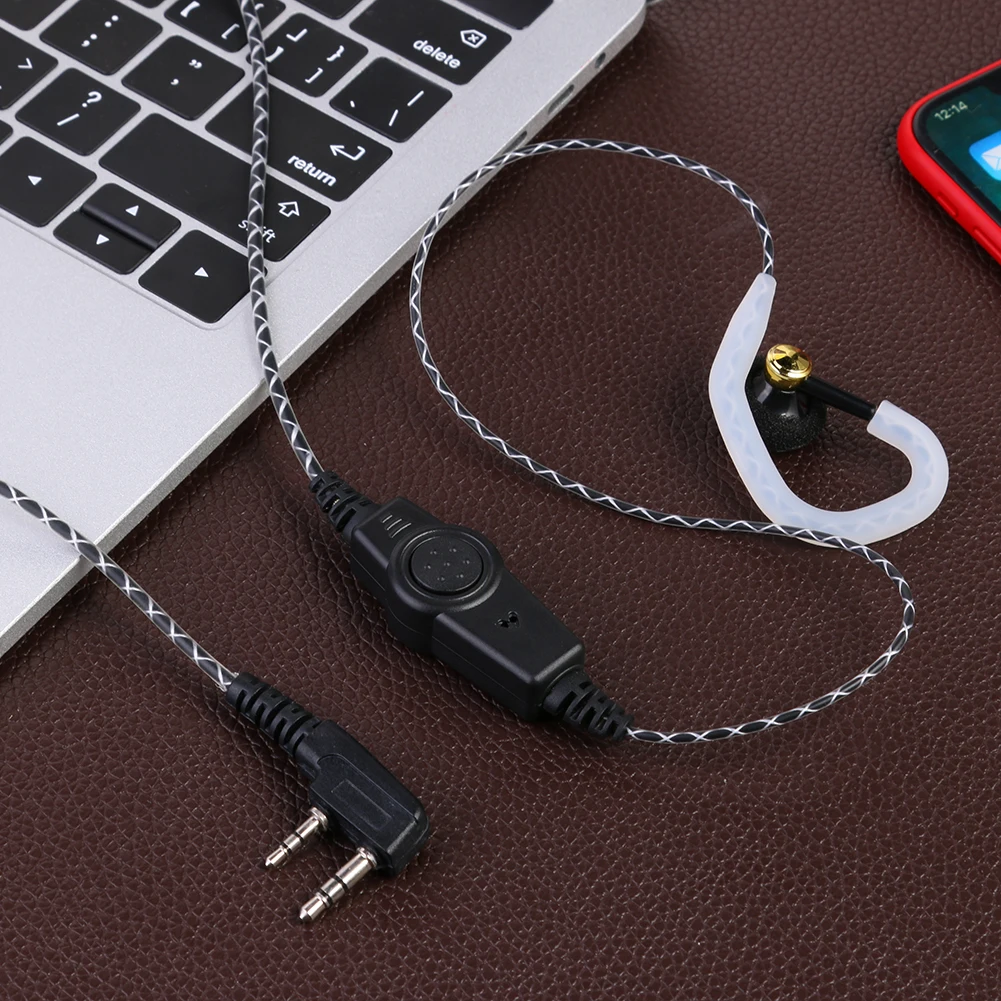 K-type 2pin auricolare auricolare cuffia auricolare multifunzionale Walkie Talkie accessori per cuffie per Kenwood KPG Baofeng