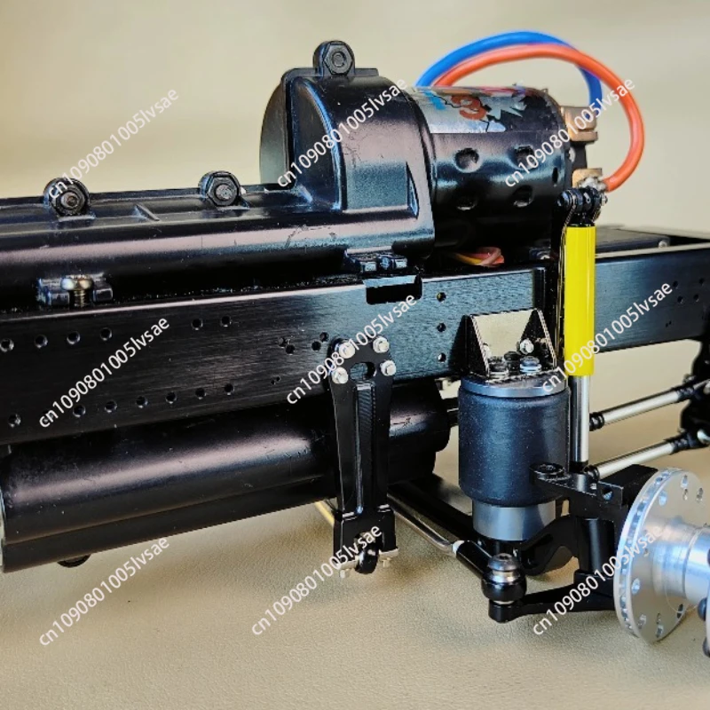 Steering Front Axle Shock Absorber Air Bag Air Suspension System for Upgrading And Retrofitting 1/14 RC Truck  Tractor Trailers