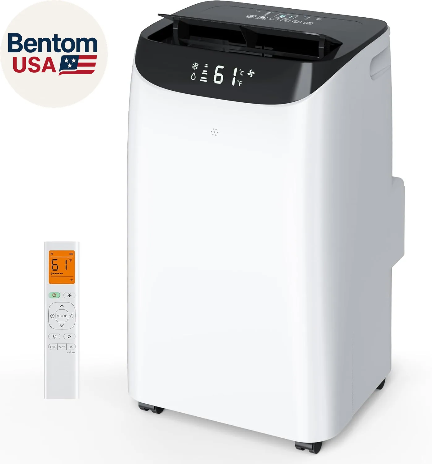 16000BTU Portable Air Conditioners with Remote, Free Stand Cooling Port