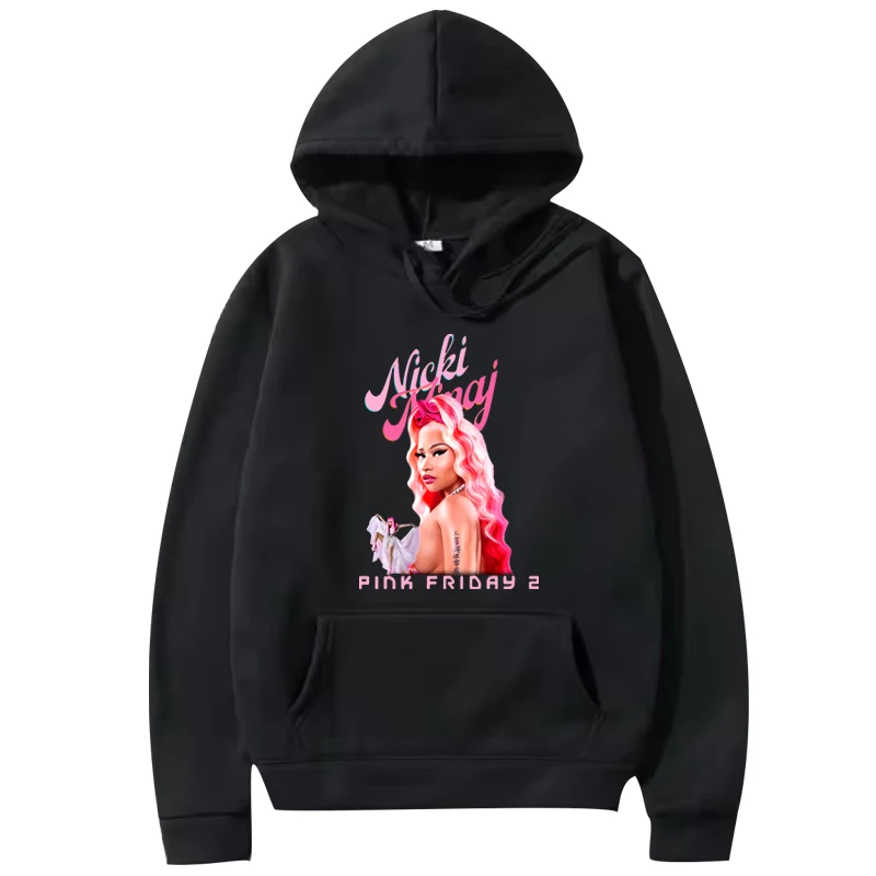

Nicki Minaj pink Friday 2 concert tour hoodie men women fashion Long sleeve streetwear print Graphics oversized hoodie unisex