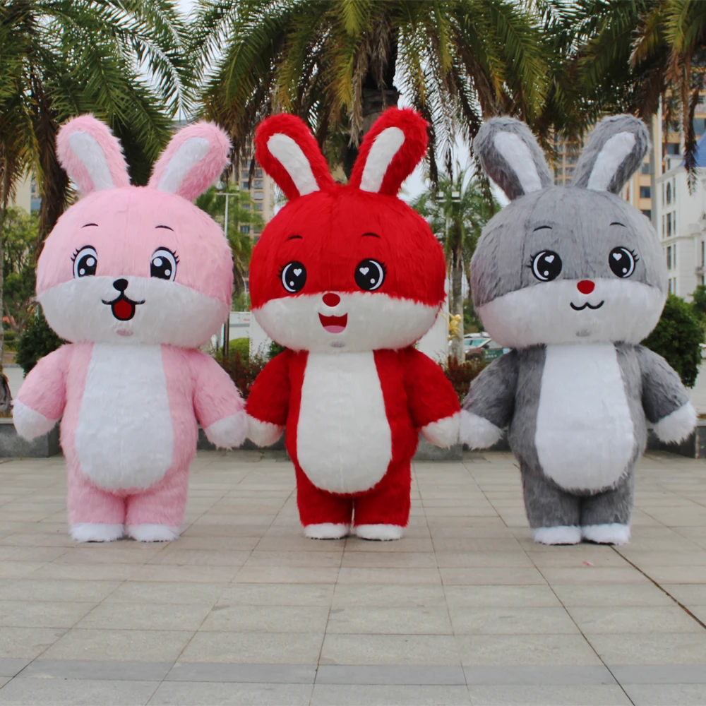 Vêtements gonflables de KrasnoangiRabbit, vêtements d'ours polaire drôles de rue, jeu de plis de fête, mascotte gonflable au beurre en peluche, Chebulashka