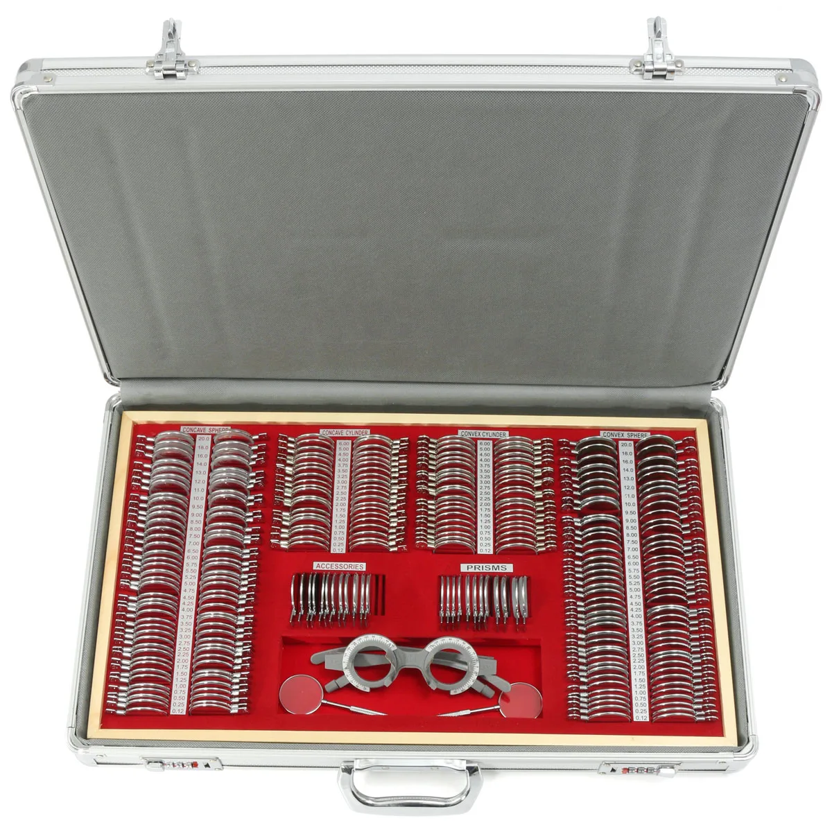 

China Cheapest Optical Trial Lens Set Lens case 266JS Metal Ring Optometry Instruments for Eye Shops