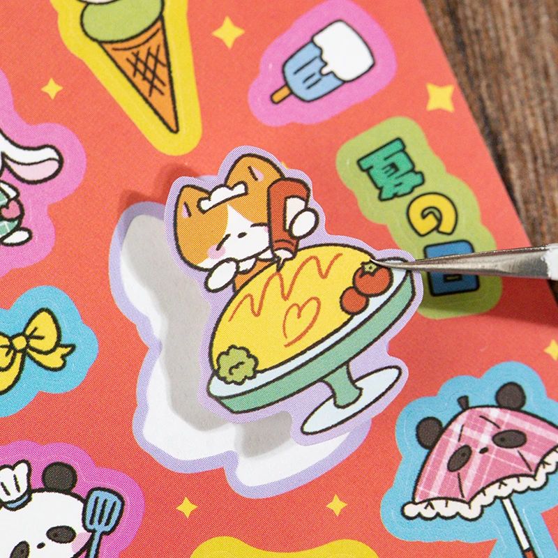 

20 листов, милая серия «Вселенная», Kawaii Kpop, декоративные наклейки с верхней загрузкой, креативный справочник, сделай сам, скрапбук, эстетические наклейки