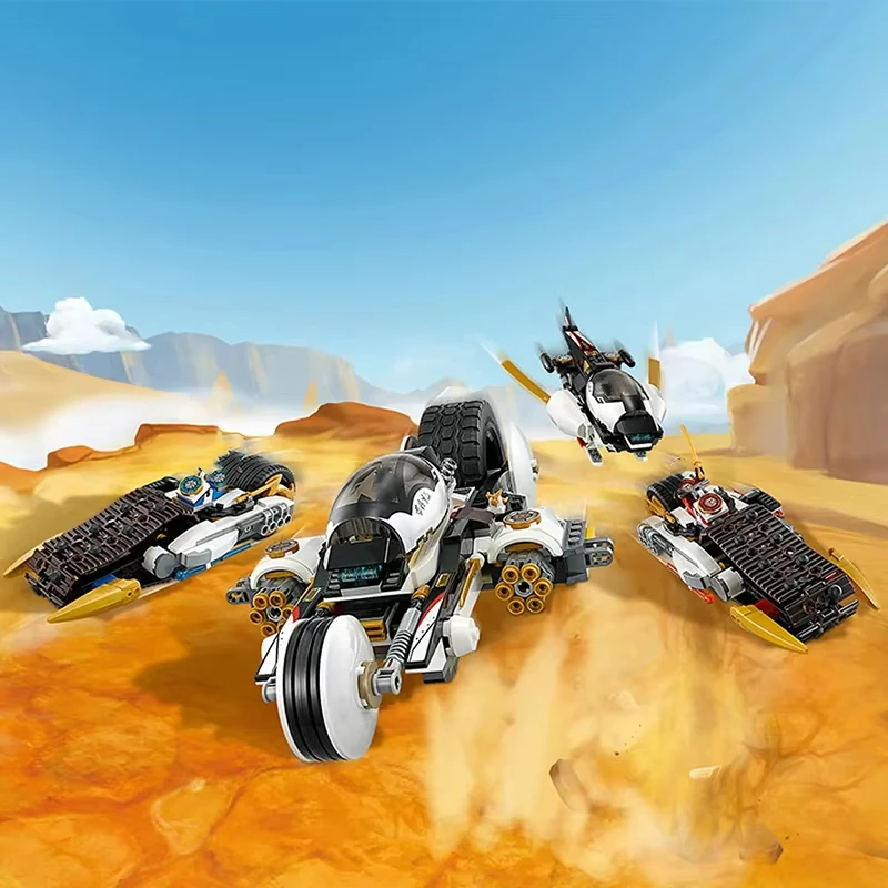 2025 nuovo carro di deformazione quattro in uno modello di blocco ragazzo bambini regalo di compleanno di Natale