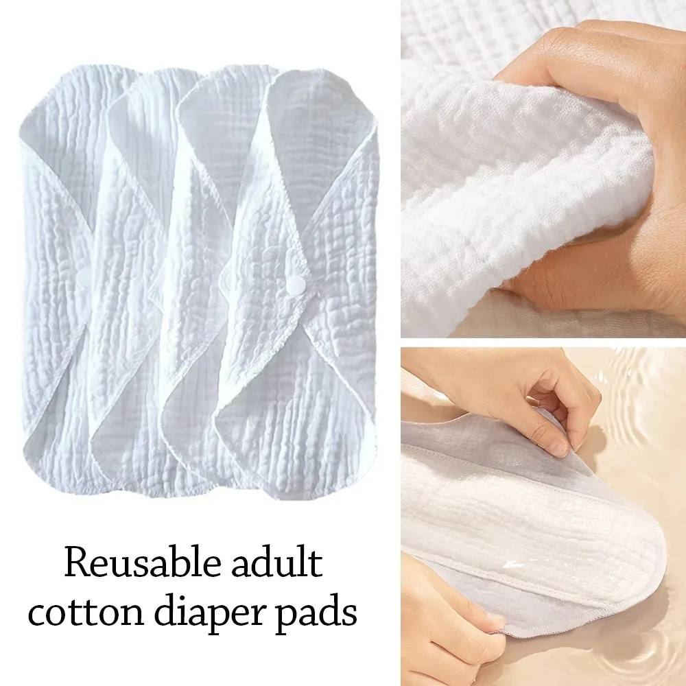 New Cotton Adult Diaper Washable Reusable Menstrual Cloth Sanitary Comfort Hygiene Monthly Absorbent Menstrual