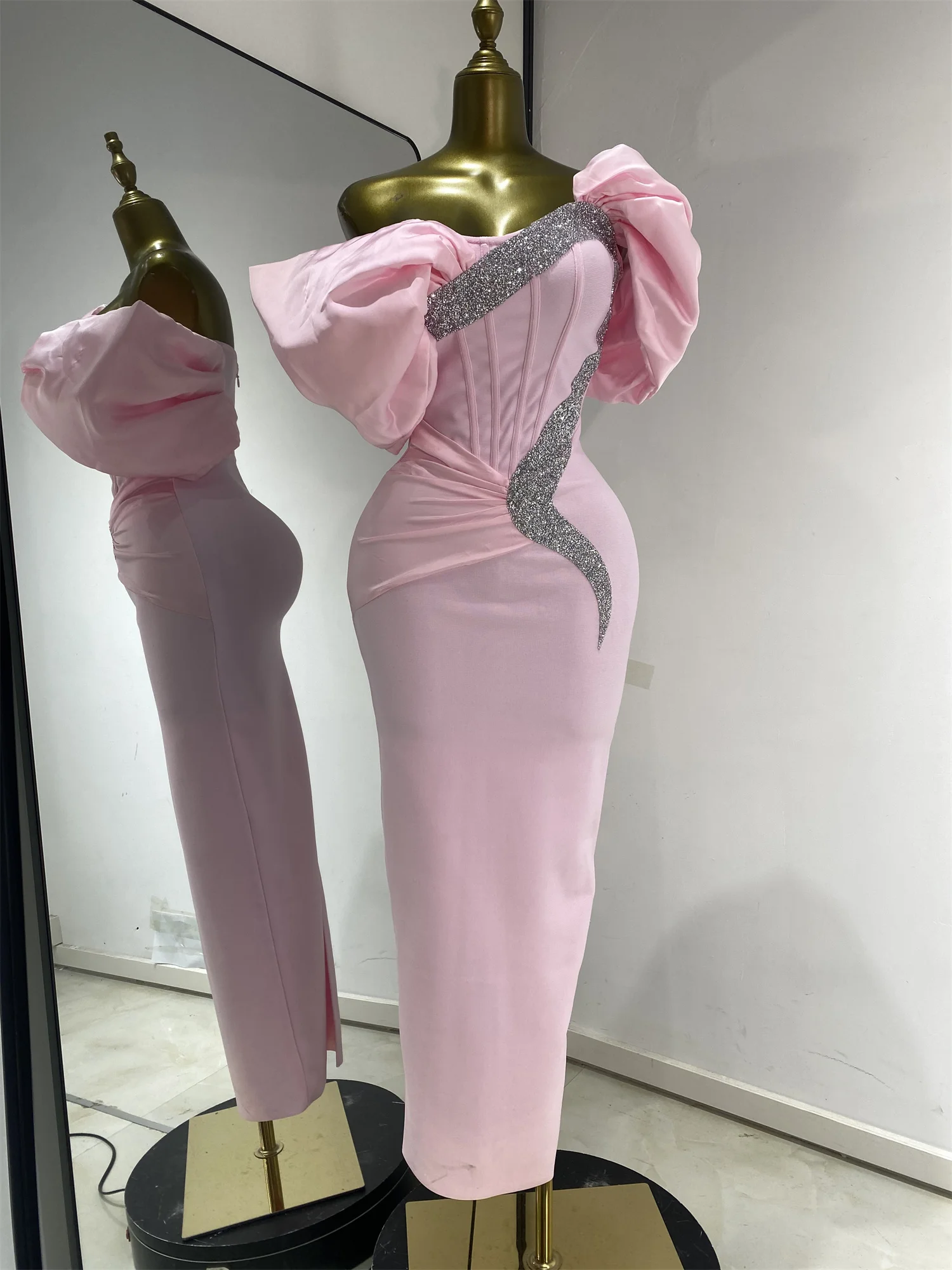 john charles pink dress back-of-john-charles-occasion-dress