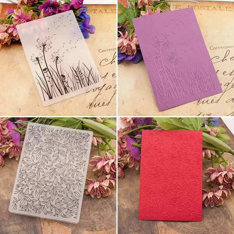 1PC Decoration Flower Background Template Paper Craft Embossing Folder DIY Scrapbooking 3D Texture Card Making Photo Album