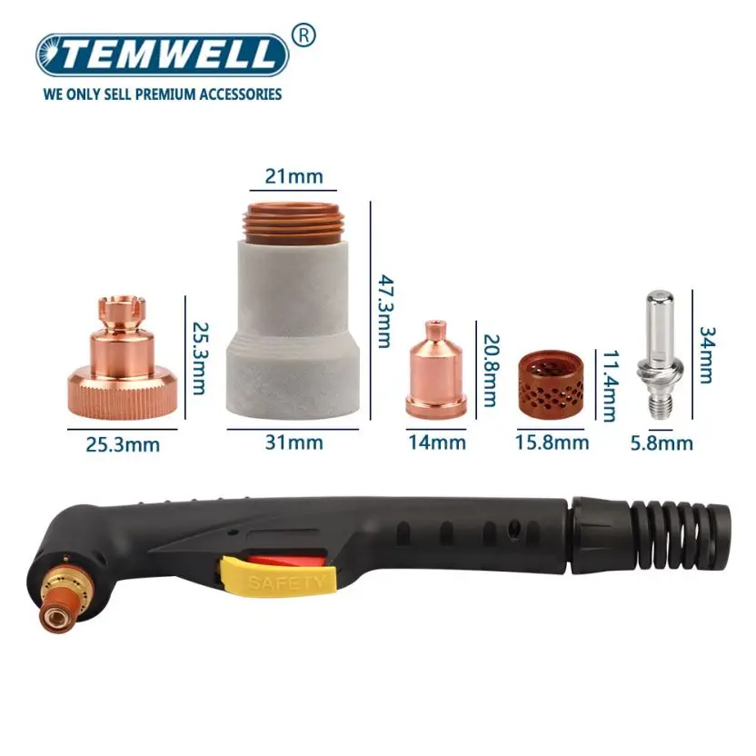 Tapa de retención de Plasma LC105, W03X0893-66A para cortadora, consumibles de antorcha