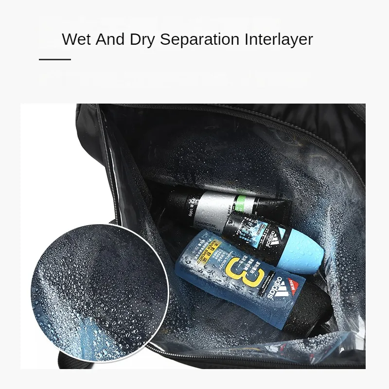 MOYYI Men Travel Bag Luggage Large Capacity 25L Waterproof Nylon Sports Gym Bag with Separate Wet Dry Business Outdoor Handbag