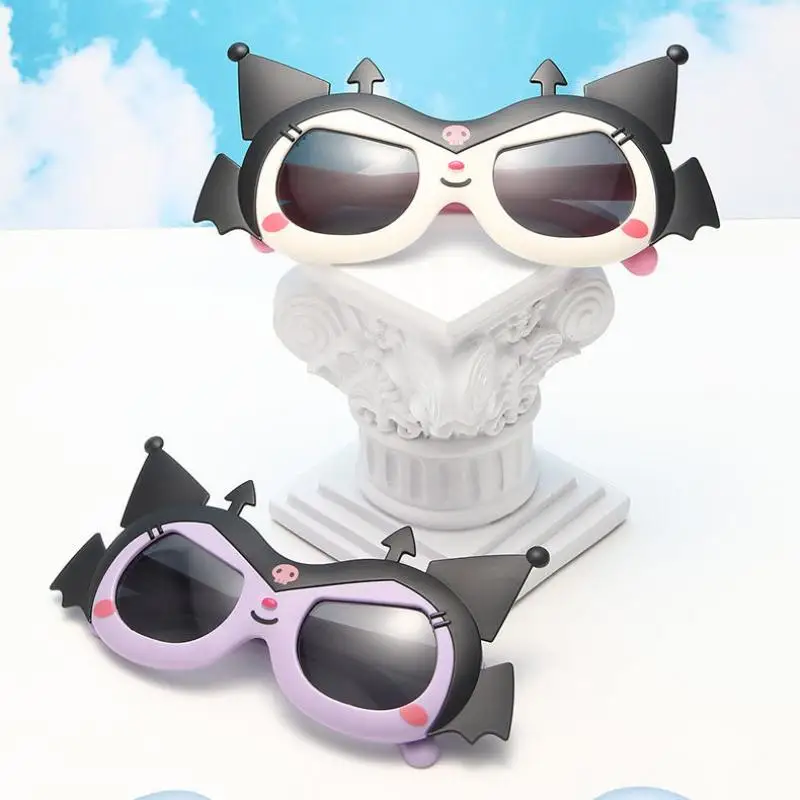 Sanrio Kuromi Kawaii Children's Polarized Sunglasses Anti Uv Cartoon Cute Decoration Peripheral Kids Girls Boys Holiday Gifts