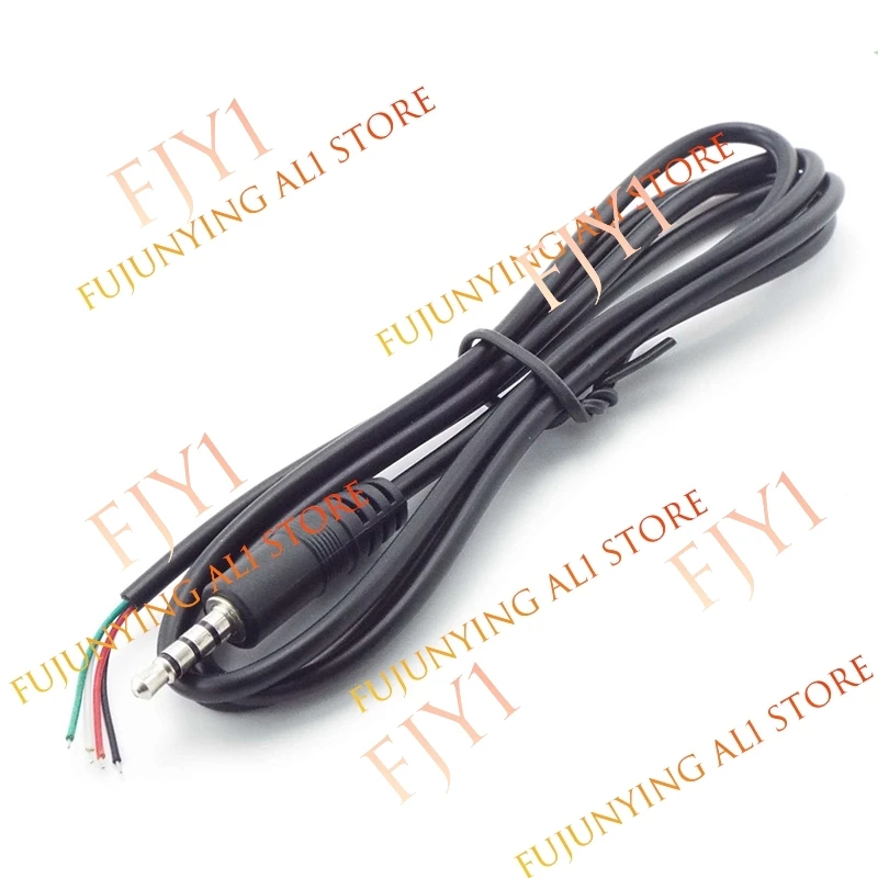 5PCS 3Pin 4pin AUX Male Female Connector Audio Extension Cable Head Line 3.5mm Stereo DIY Cable Core Wire A1