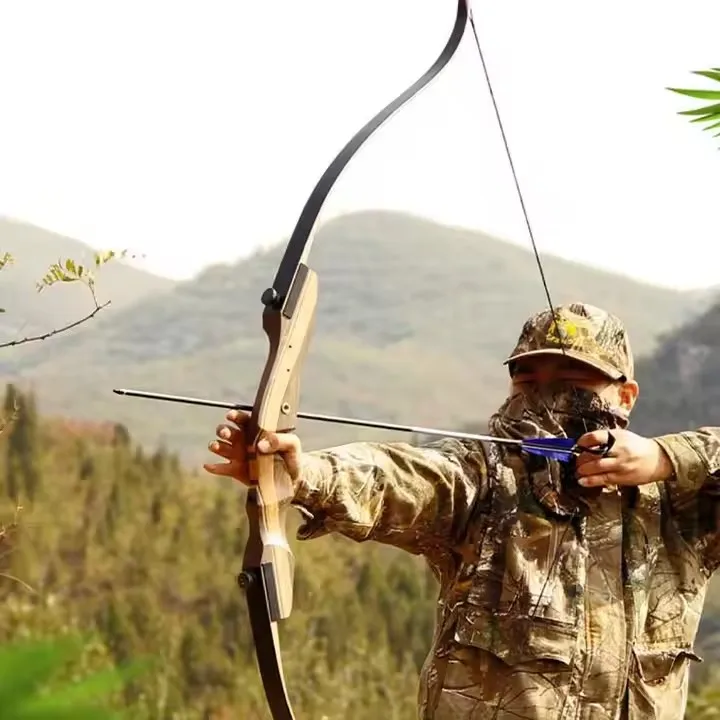 Onebows Black Hunter Takedown Recurve Bow Set GLURAK Wooden Bow  ZS 64\