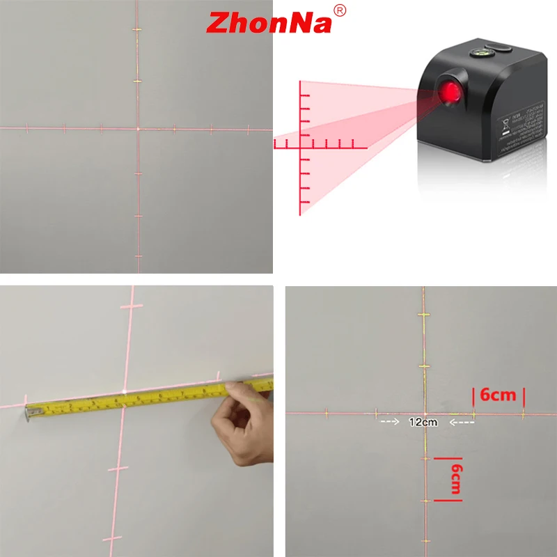 Krzyżowy mini laser poziom krzyżujące się pionowo linia super mocny zielony/czerwony kabel wiązki przenośne urządzenie laserowe wewnątrz i na