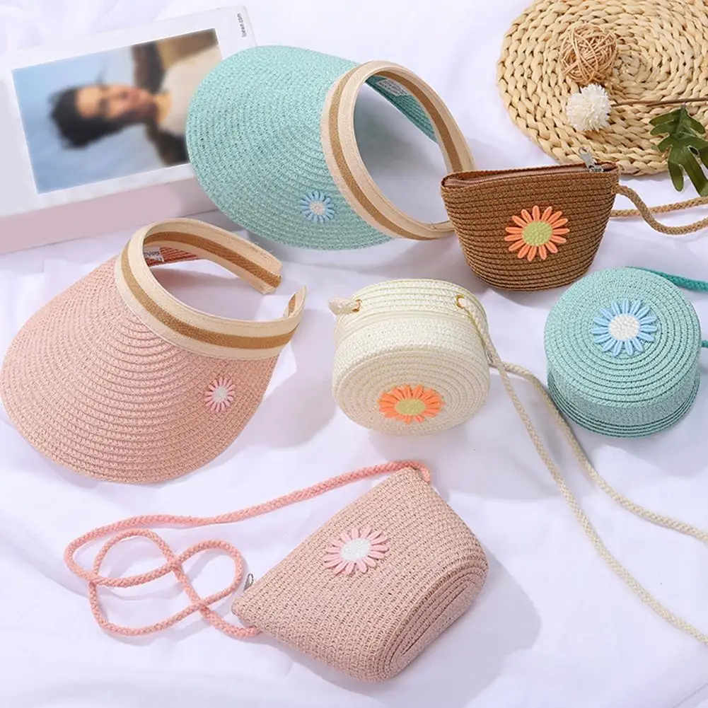 Round Straw Bag Women Woven Crossbody Beach Bag For Ladies Cute Rattan Handmade Knitted Shoulder Bag Candy Color Small Handbag