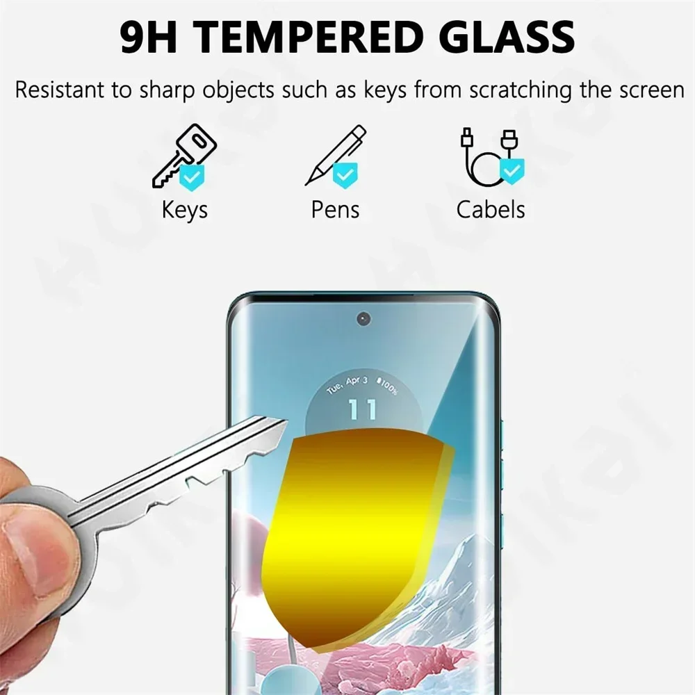 1-3 Pcs Tempered Glass For Motorola Moto Edge 2023 40 Neo G54 G84 G14 G Stylus 2023 G Power Curved Full Screen Protector Cover