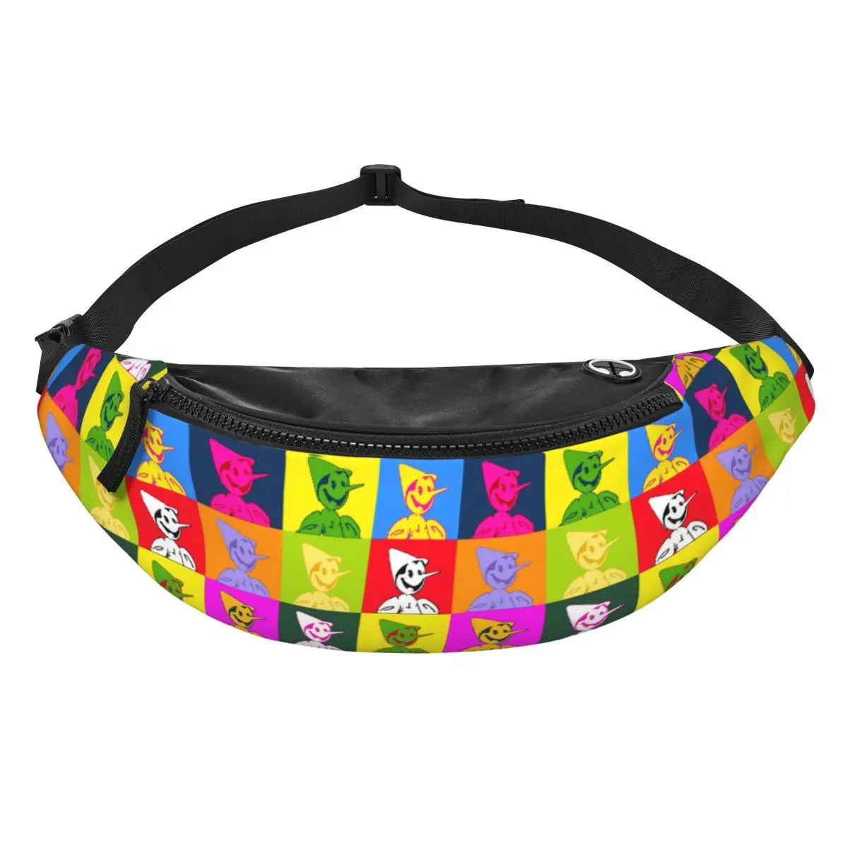 

Custom Cartoon P-Pinocchio Fanny Pack Women Men Crossbody Waist Bag for Camping Biking Phone Money Pouch