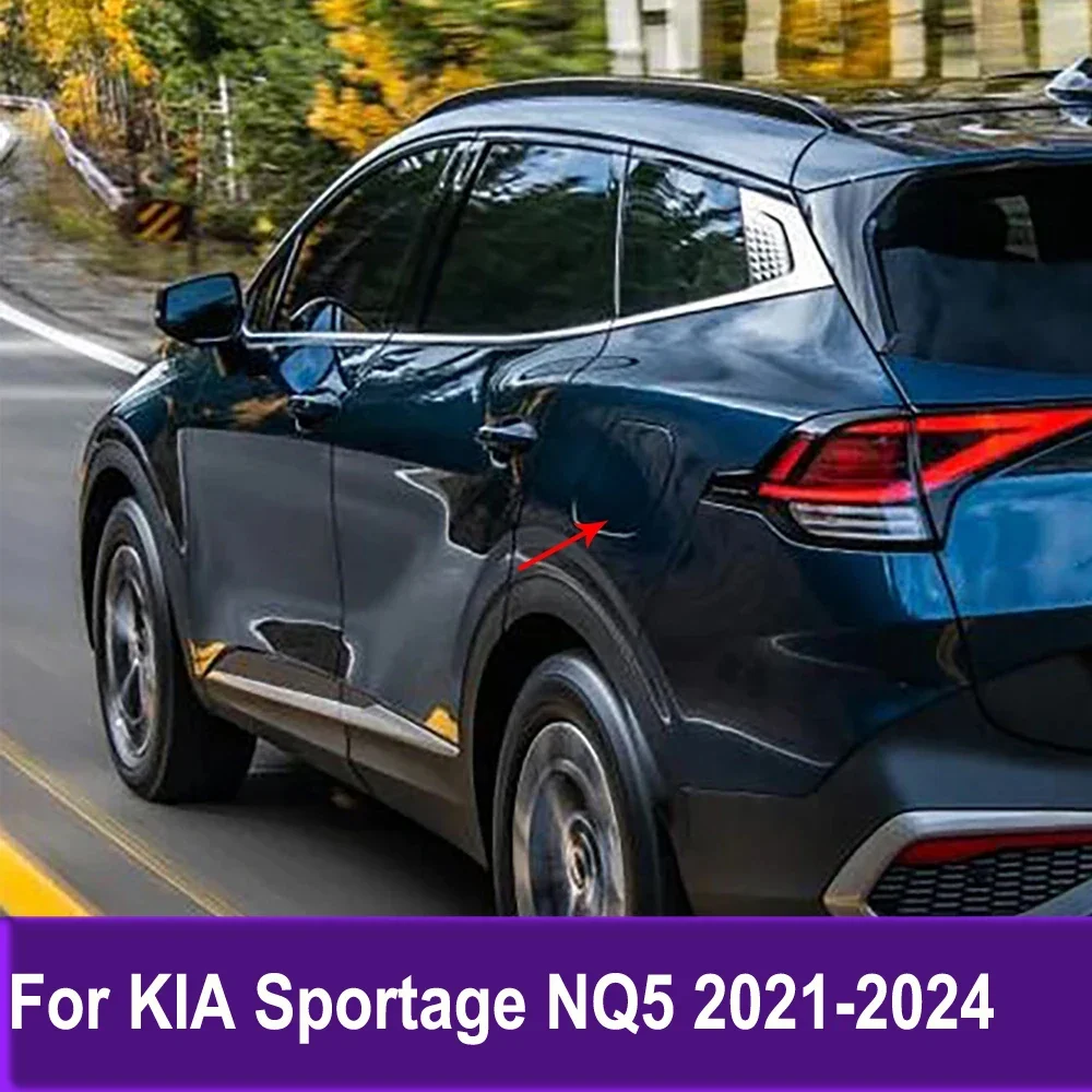 

For KIA Sportage NQ5 2021 2022 2023 2024 Car Styling Auto Fuel Tank Gas Cap Cover Trim 1pcs Auto Accessories Carbon Fiber
