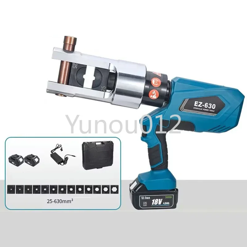 Ez-630 Lithium Battery Portable Crimping Cable Copper Nose Terminal Crimping Pliers 250Knelectric Hydraulic Pliers Rechargeable