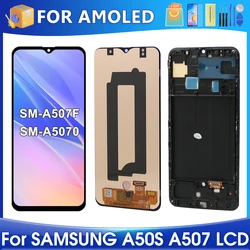 6.4''A50S For Samsung For AMOLED A30 A50 A507F A507FN A5070 A507F/DS LCD Display Touch Screen Digitizer Assembly Replacement