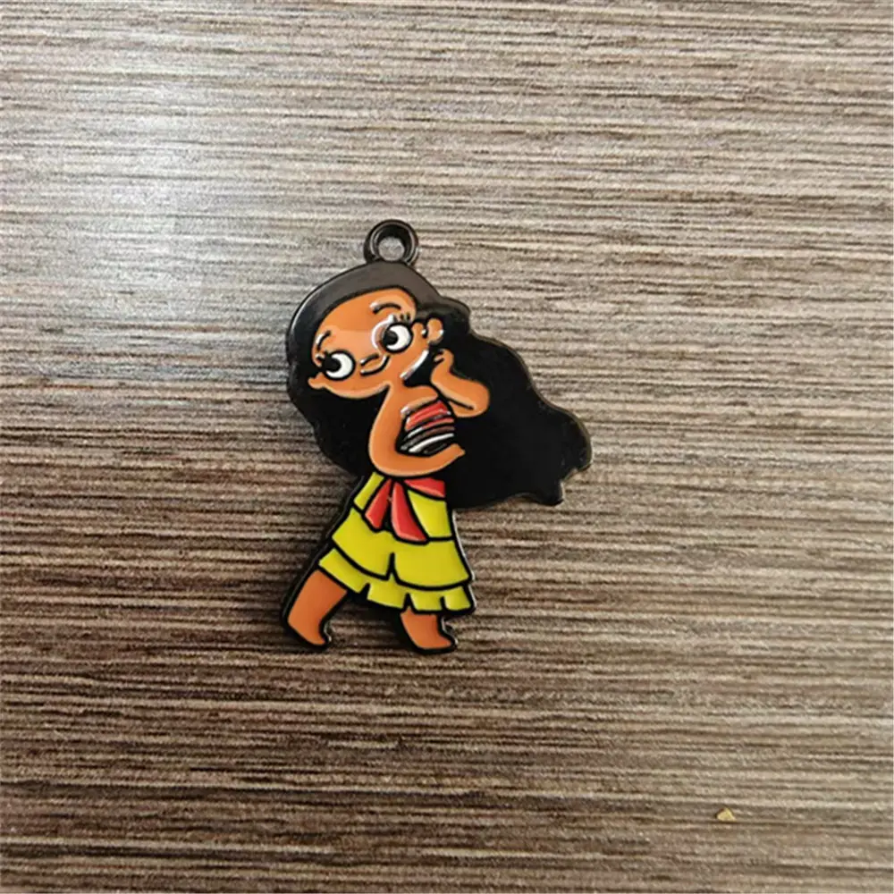 10pcs baby moana Metal Charms DIY Earring Keychain Necklace Jewelry Making Pendants Accessories