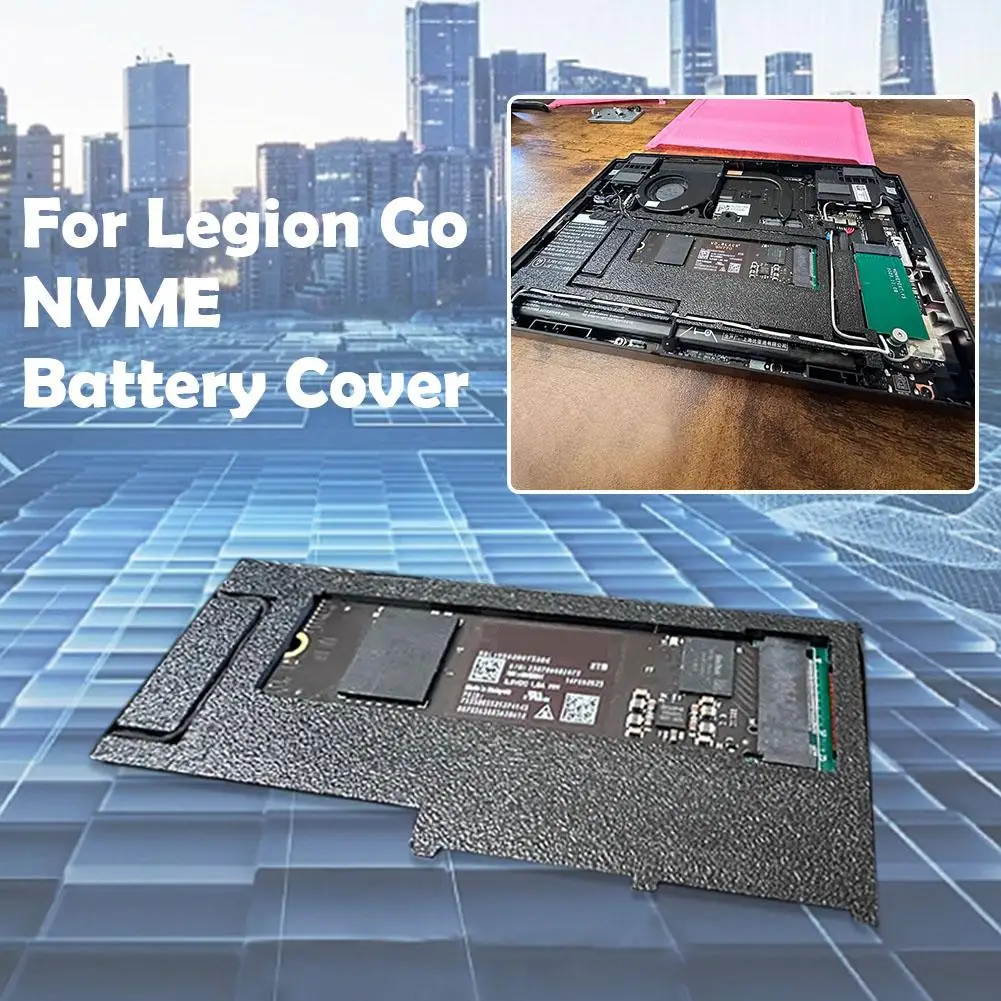 For Legion Go Hard Drive Modified Version Battery Cover Game Console Battery Modification Guard Plate 3D Printed Accessories