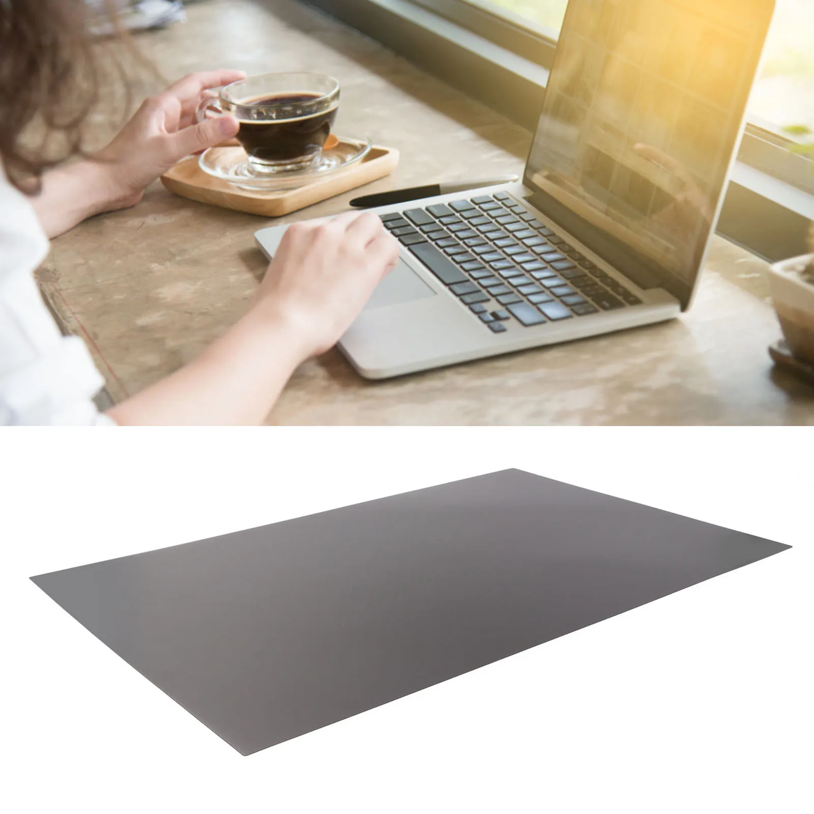 2 Pcs 24 Inch Computer Privacy Screen Filter Aspect Ratio 16:9 Scratch Proof Eye Caring Blue Light Screen Protector Film
