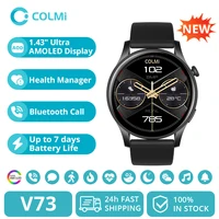 [2024 nuevo] COLMI V73 Smartwatch pantalla AMOLED llamadas Bluetooth salud Fitness seguimiento reloj inteligente para hombres y mujeres