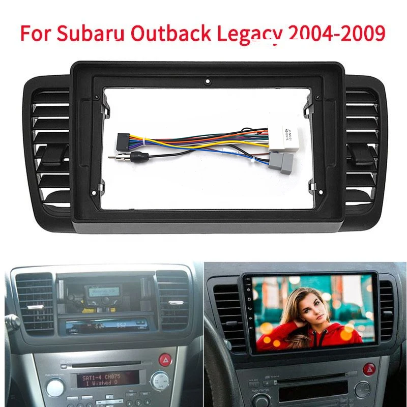 

9 Inch For Subaru Outback Legacy 2004-2009 Car Radio Stereo GPS MP5 Android Player 2 Din Head Unit Fascia Panel Dash Frame