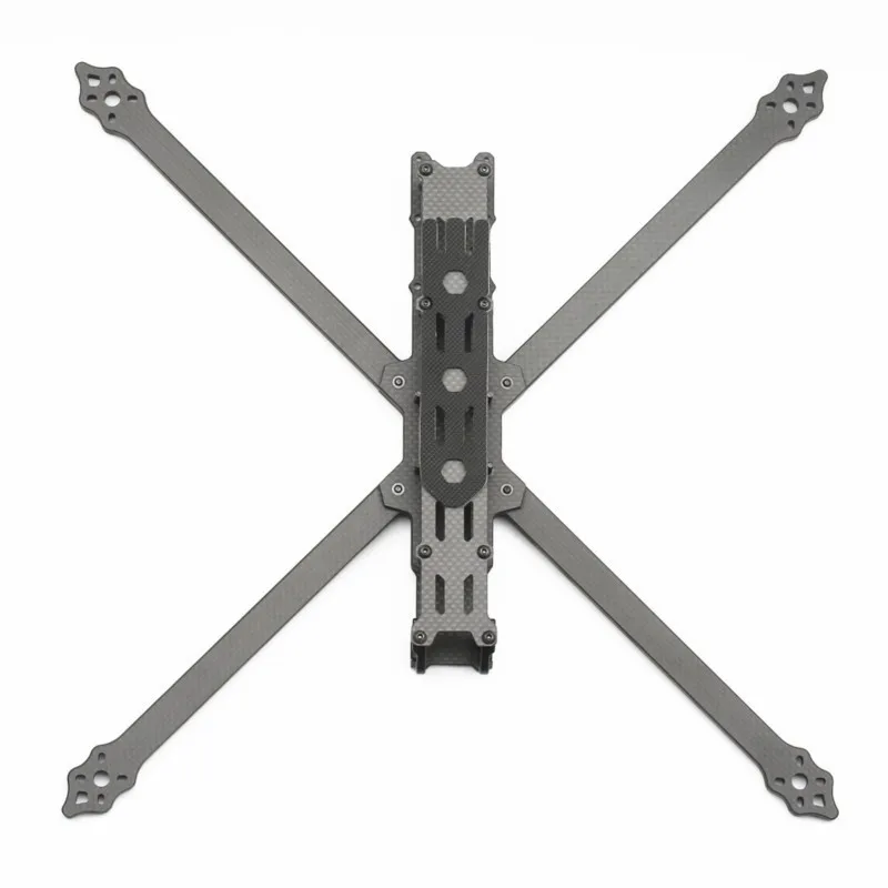 Kit de cuadro de carbono True-X XL10 V6 (paso de 420 mm/10 pulgadas, brazo de 8 mm) – HD de súper largo alcance, pieza compatible con DJI O3 VISTA FPV