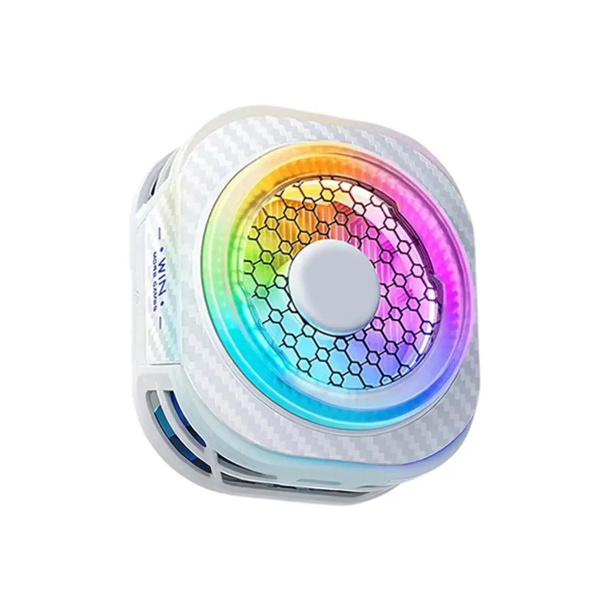 8 Pro Semiconductor Phone Cooler RGB Light Radiator Fast Cooling Fan for Mobile Gaming