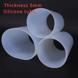1Meter Thickness 5mm High Temp Resistant Large Diameter Silicone Rubber Soft Hose  Oversize Pipe Tube Inner Dia 50-1000mm
