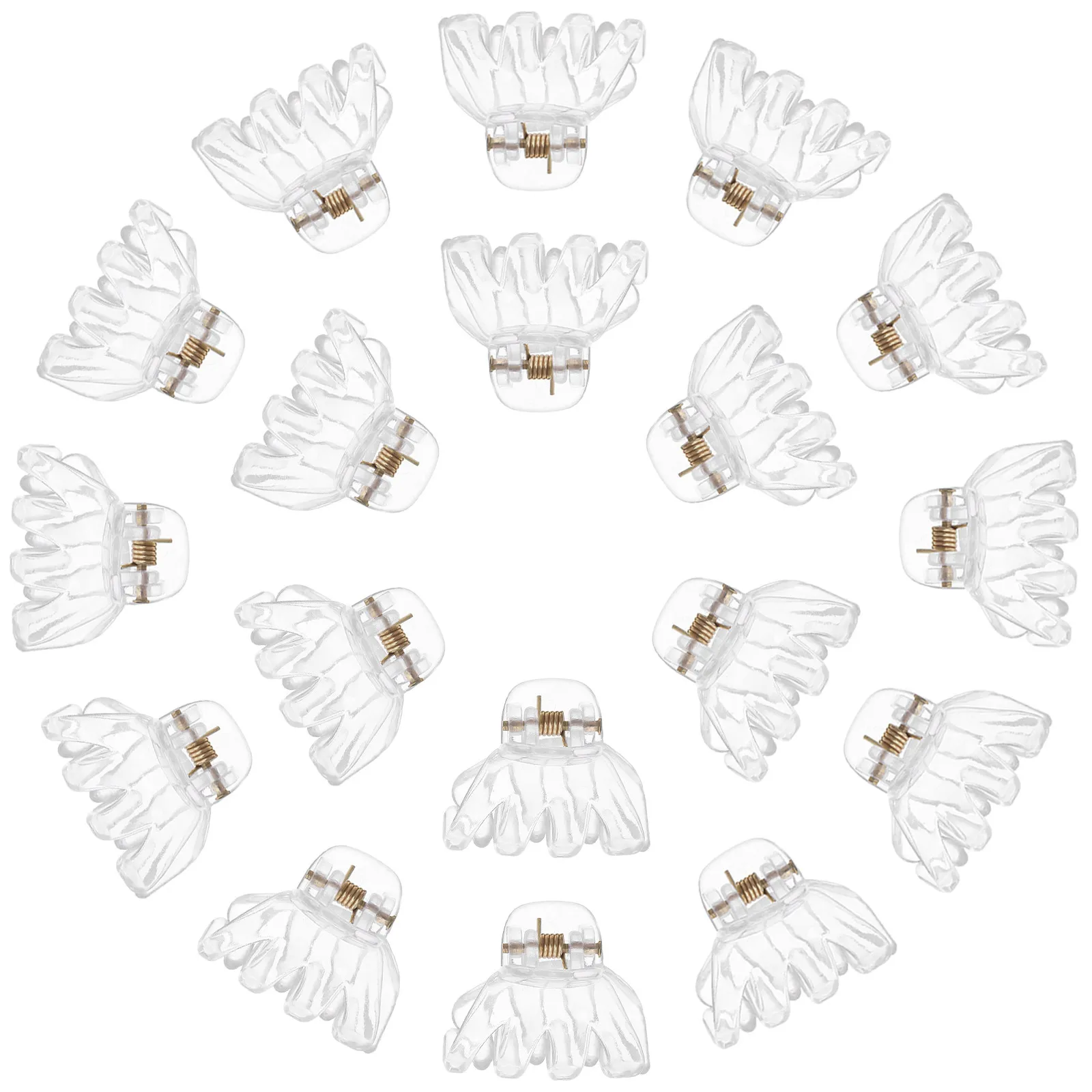 

24 pcs Little Octopus Clips For Women Girls Uv Resistant Durable Accessories Smooth Teeth Design Mini Claw Clips For Thick Thin