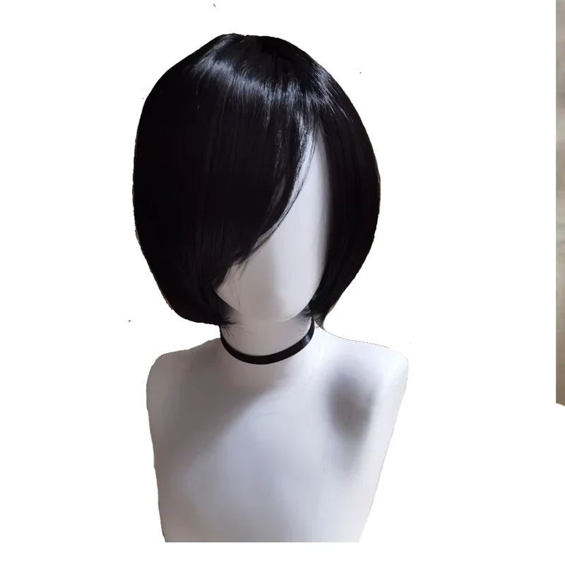 

FC6Ada Wong Cosplay Wig WomenShort Black Wig Cosplay Anime Cosplay Wigs Heat Resistant Synthetic@FC8！