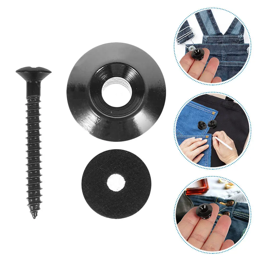 1Set Guitar Strap Locks Black Metal Mushroom Head Locking Buttons Secure Anti-Slip Design Electric Acoustic Bass Guitar Ukulele