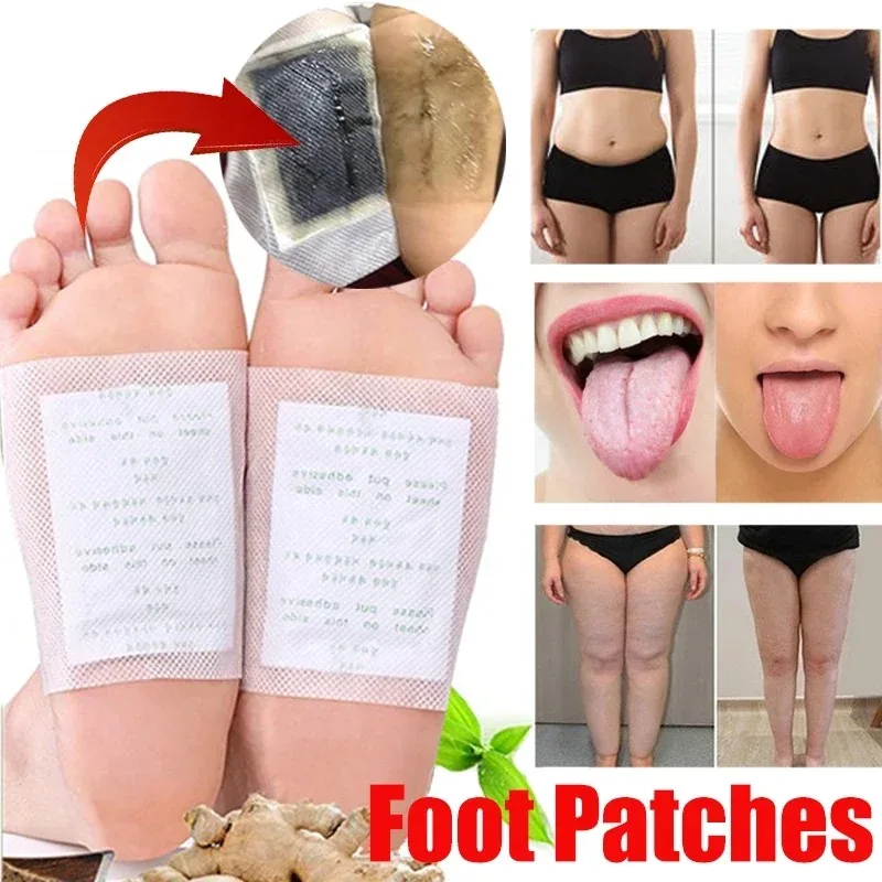 100pcs Detox Foot Patch Natural Improve Sleep Weight Loss Remove Toxin Relieve Stress Adhersive Pads Women Men Foot Body Care