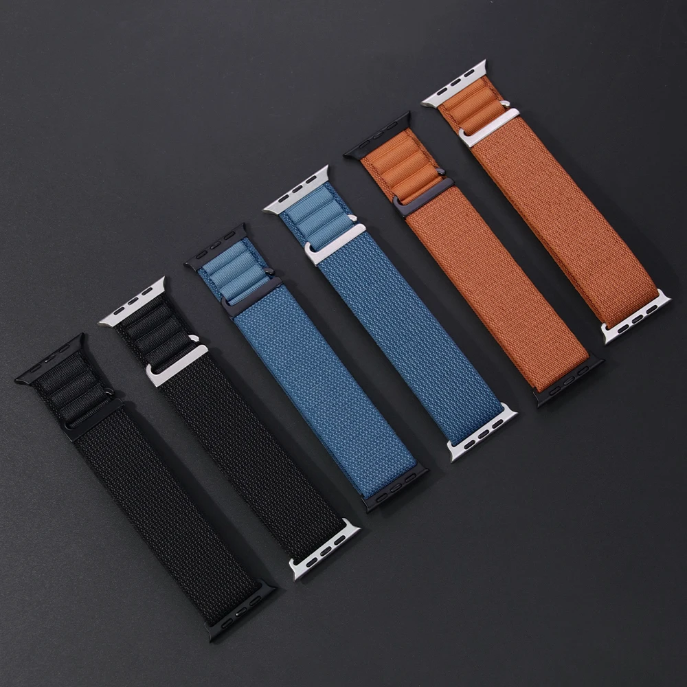 Officia جديد الألوان جبال الألب حلقة ل سوار ساعة أبل الترا 3 2 49 مللي متر 44 مللي متر 40 41 مللي متر 45 مللي متر Correa iWatch سلسلة 11 10 9 42 مللي متر 46 مللي متر SE 3