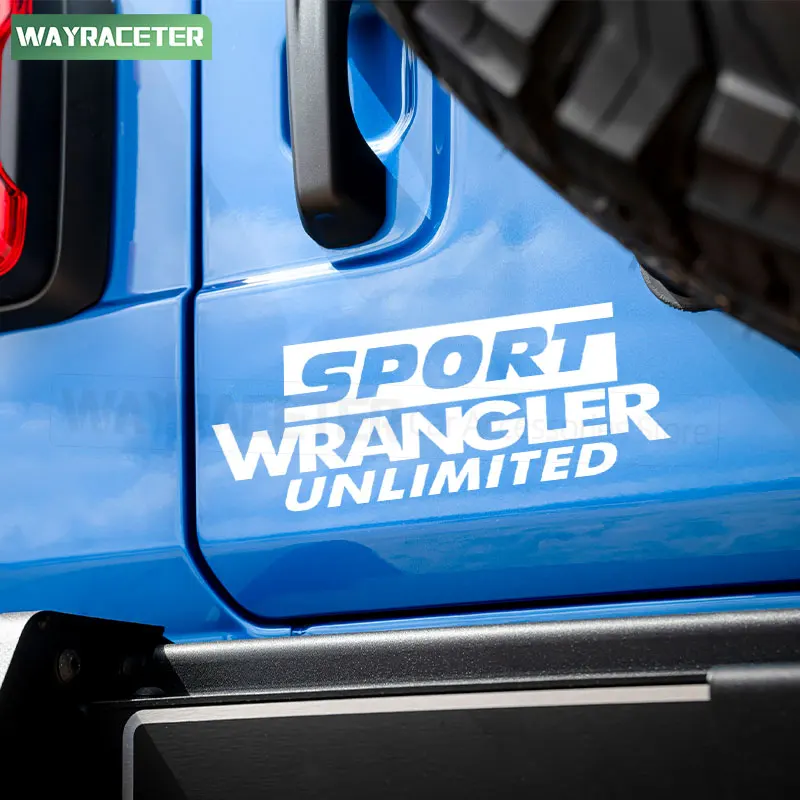 1 Pc Reflective Rubicon Unlimited Sport Side Fender Sticker Bonnet Trunk Decal For Jeep Wrangler JK JL TJ YJ CJ Accessories