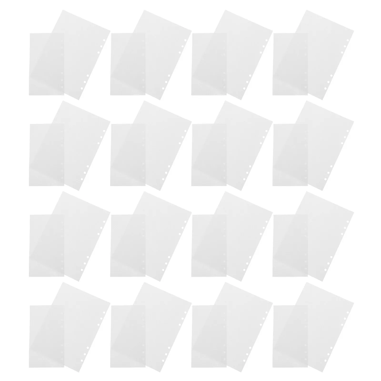 

80Pcs Release Paper Binder Refills A6 Double Sided Reusable Sticker Organizer Sheets for Scrapbooking Planner Vinyl Sticker
