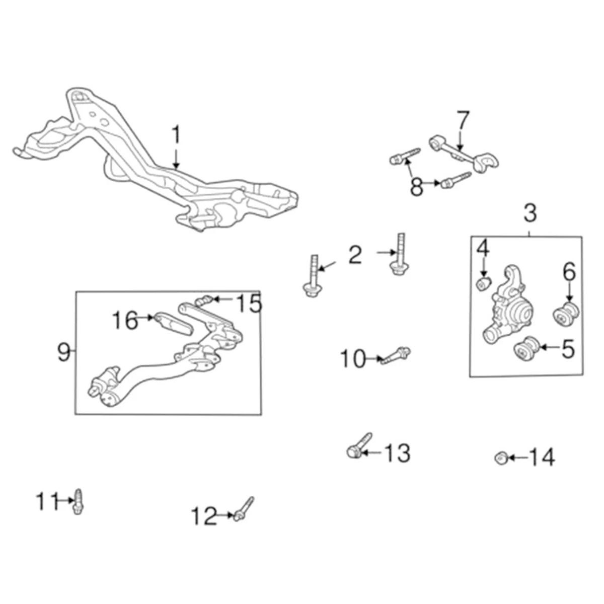 Rear Upper Adjustable Control Arm 52390-S9A-A11 for Honda CR-V Elements 2003-2011